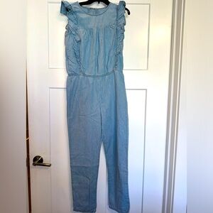 Gymboree girls chambray romper size 12